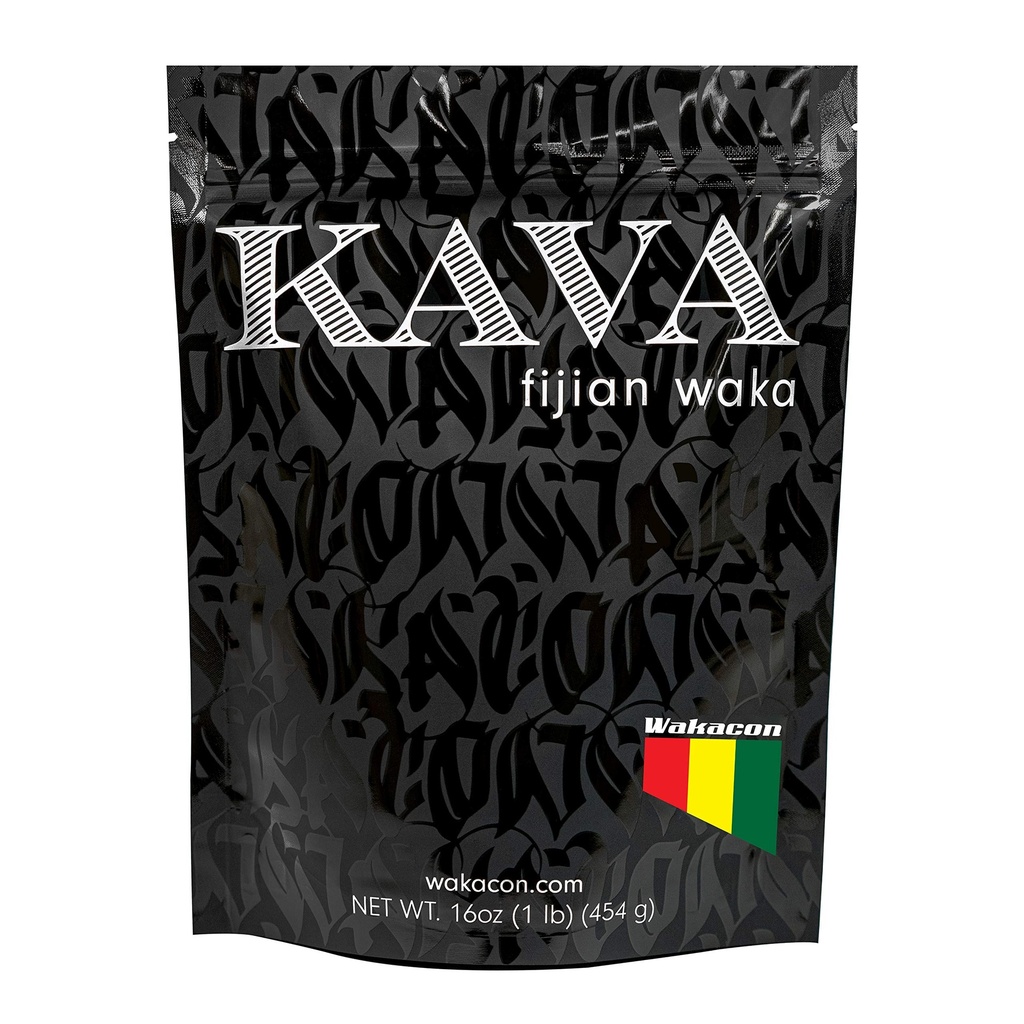 Kava Waka Powder - Autentisk, Noble Kava Root Powder från Fiji - Premium, Ansvarsfullt Källa, 16 Oz