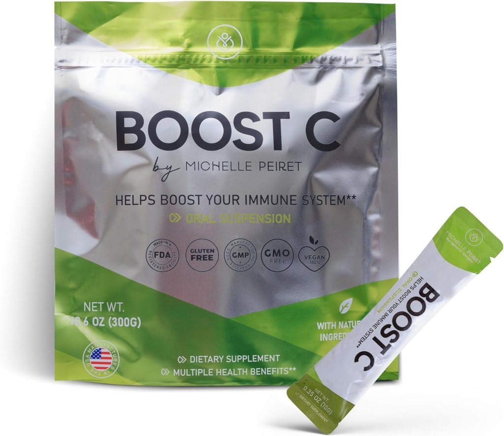 Vitamin C Powder | Non-GMO | Perfekt för att förbättra smoothies, skakar och drycker | Nutrient-Rich Formel | 30 portioner |