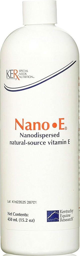 Kentucky Equine Research Nano -E: Natural Source Vitamin E Antioxidant för hästar, 450 ml