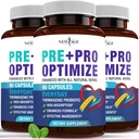 Pro Optimize Probiotics for Women, Menopause, 70 miljarder CFU, Digestive Health - Stöd för uppblåsthet, Hot Flashes, Joint Support, Night Sweats - Gut Health & Metabolism - Dong Quai (180 (Pack of 3)