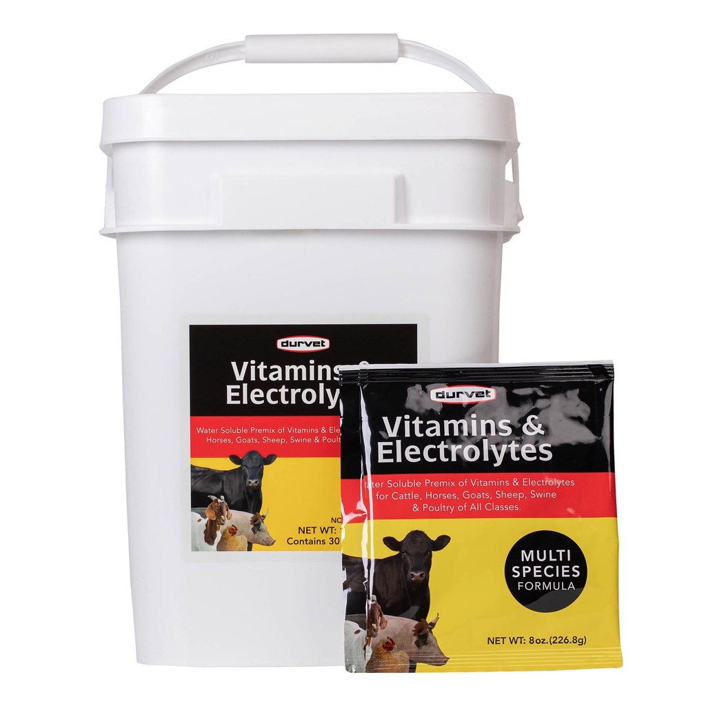 DURVET 136028 Vitaminer och elektrolyter, 8 oz