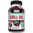 Kaya Naturals - Antarctic Krill Oil 500mg med Omega 3, EPA, DHA, Phospholipids & Astaxanthin Supplement - Brain & Health Vitamin - Anti Aging Supplement - 30 Count Softgels