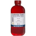 True Colloidal Gold (50 ppm) - 99,99 +% Purity - 250 ml (8,45 Fl Oz) i en Clear BPA-Free Plastic Bottle, 1 Count (Pack av 1)