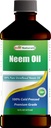 Bästa naturliga 100% ren Neem Oil, 100% Cold Pressed och Unrefined - 16 OZ (1 flaska)