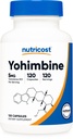 Nutricost Yohimbine HCl 5mg, 120 kapslar - Glutenfri och icke-GMO