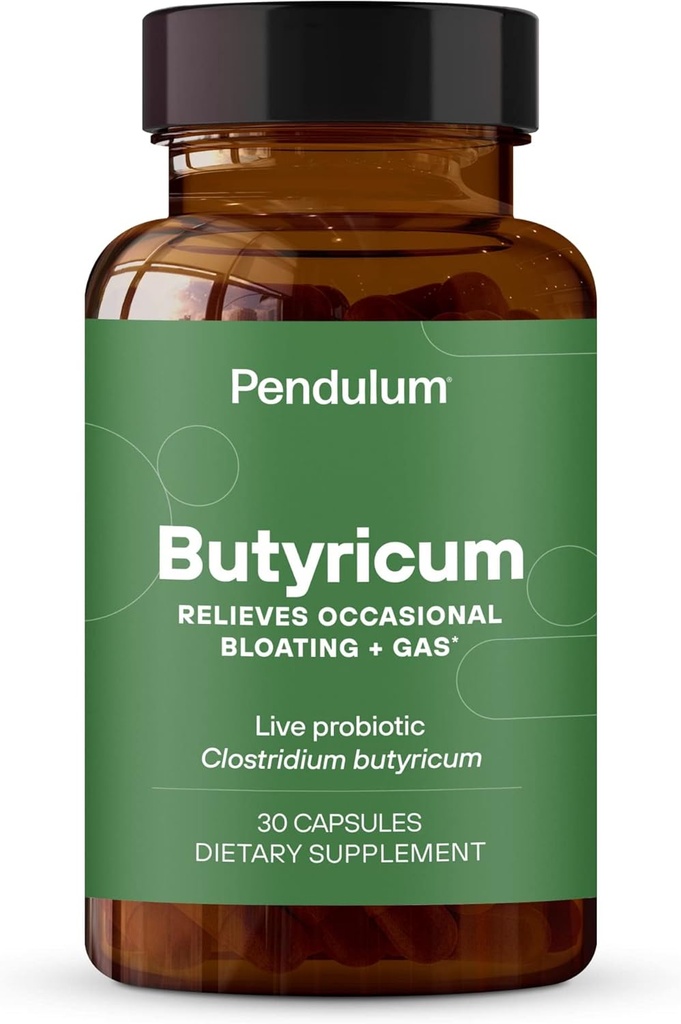 Pendulum GI Repair | En Probiotika Supplement och Män - Ökar Butyrate, förbättrar Gut Health, lindrar Occasional GI Discomfort, Bloating och Diarrhea. Innehåller Clostridium Butyricum, 30 Count