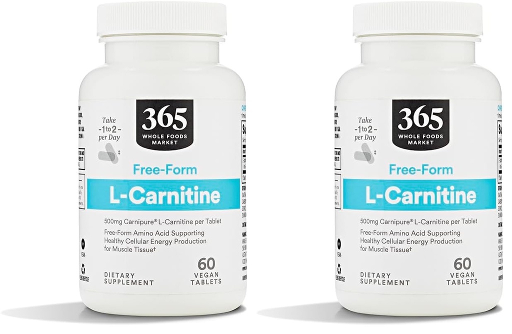 Hela livsmedelsmarknaden, L Carnitine 500mg, 60 ct (Pack of 2)