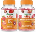 Livliga vitamin D Kids + Immune Support Kids, Gummies Bundle - Great Tasting, Vitamin Supplement, Gluten Free, GMO Free, Chewable Gummy
