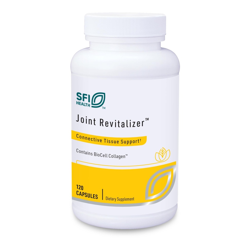 Klaire Labs SFI Health Joint Revitalizer - Patented Hydrolyzed Collagen Peptide Formel med Chondroitin, MSM & Hyaluronic Acid, Hypoallergenic Connective Tissue Support (120 kapslar)