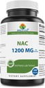 Brieofood NAC Supplement N-Acetyl Cysteine 1200 mg per servering 250 kapslar - Immun Support Supplement