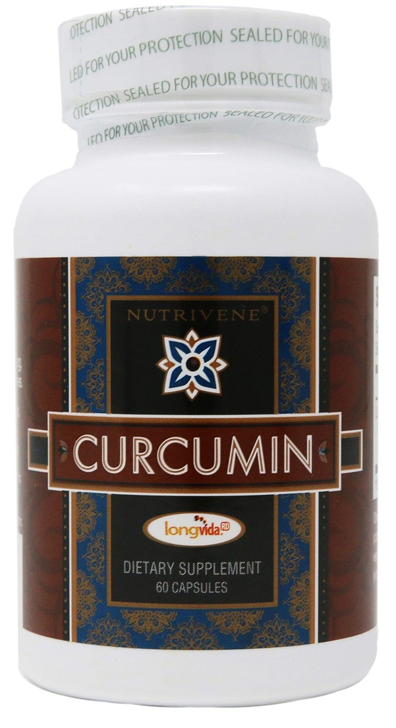 Curcumin, LongvidaTM av Nutrivene (500 mg, 60 kapslar)