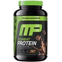 MusclePharm Combat Protein Powder, Chokladmjölksmak, bränslemuskler för produktiva träningspass, 5 proteinkällor inklusive Whey Protein Isolate & Egg Albumin, Gluten Free, 2 lb, 24 portioner