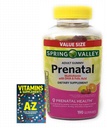 Spring Valley Adult Prenatal Health Multivitamin DHA & Folic Acid, Fruit, 190 Gummies+Better Guide Vitaminer Supplements Book