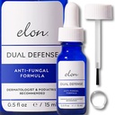 Elon Dual Defense Anti-Fungal Formel | 25% Undecylenic Acid | Behandla och Eliminera Nail Fungus | Dermatolog & Podiatrist Rekommenderas