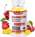Magnesium Glycinate Gummies 500 Mg,Sugar Free Magnesium Supplement Triple Magnesium Complex med Malate 400 Mg, Citrat 400 Mg Ashwagandha 100 Mg Magnesium Supplement för vuxna - 60 Gummies