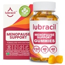 Lubracil Menopause Gummies for Women - Menopausal Supplements for Hot Flashes, Night Sweats, Mood Swings and Hormonal Balance - Daily Vitamins with Black Cohosh & Ashwagandha - 60 Gummies (Pack of 1)