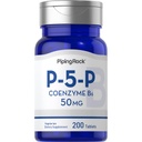 Piping Rock P5P Vitamin B6 | 50mg | 200 tabletter | Pyridoxal 5-fosfat Supplement | Vegetarisk, icke-GMO, Gluten Free
