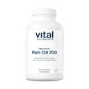 Vital Nutrients Ultra Pure Fish Oil 700 - Stöder hjärta, hjärna och gemensam hälsa * - Hållbart källad hög EPA & DHA Omega-3 Fatty Acid - Lemon Flavor - Gluten, Dairy & Soy Free - 120 Softgels