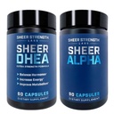 DHEA Supplement för Män + Sheer Alpha - Ultimate T Boosting Stack för män