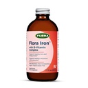 Flora Iron - Vegan Liquid Iron Supplement med B Vitaminer - Erbjuder Red Blood Cell & Energy Support - Yeast-Free & Gluten-Free - Delicious Fruit Juice Base - 7.7 fl. oz. Glasflaskan