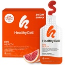 Healthycell Eye Health Daily Liquid Supplement - Eye Vitamins & Minerals med Lutein, Zeaxanthin, Astaxanthin & Beta Carotene för Sight Care & Macular Support - 30 Gel Packs