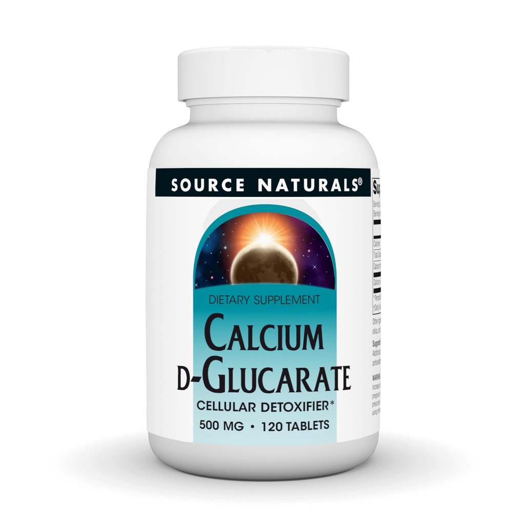 Källa Naturals - Kalcium D-Glukarat, 500 mg