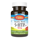 Carlson Healthy Mood 5-HTP Elite 100 mg med vitamin B6 - Mood Support & Relaxation Supplement - Raspberry Chewable - 60 tabletter
