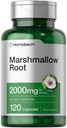 Horbäach Marshmallow Root Capsules | 2000mg | 120 greve | Non-GMO & Gluten Free | Traditionell Herb Extract