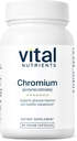 Vital Nutrients Chromium Polynicotinate 200mcg | Kromtillskott för hälsosam fett- och kolhydratmetabolism | Kolesterolunderhållstillskott | Gluten, Dairy, Soy Free | Icke-GMO | 90 kapslar