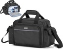 Trunab Home Health Nurse Bag Empty, Portable Medical Supplies Shoulder Bag för Hospice, Home Visit, Hospital Interns, Black, Bag Only