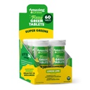 Fantastiska gräseffekter: Grönt Superfood Vatten smakande tablett med antioxidanter och alkaliserande gröna, citronlim, 60 greve