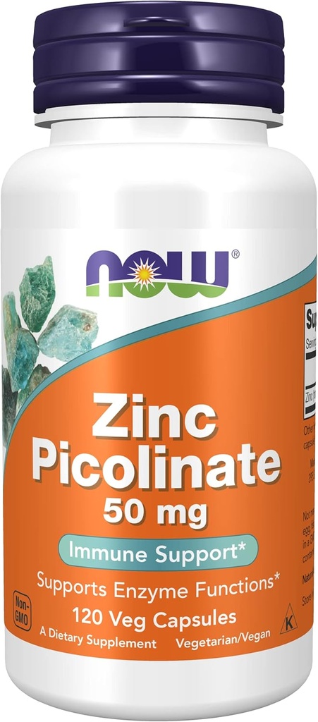 Nu livsmedel Zink Picolinate, 120 caps 50mg (2-Pack)