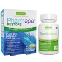 Igennus Pharmepa Restore EPA + Neurobalance Zink, Magnesium & Vitamin B6 Mood Health Bundle för uppmärksamhet och fokus