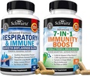 BioSchwartz Respiratory & Immune Lung Support Supplement med Quercetin (1 Month Supply) Plus 7 i 1 Immun Support Supplement med antioxidanter (2 Månadsförsörjning)