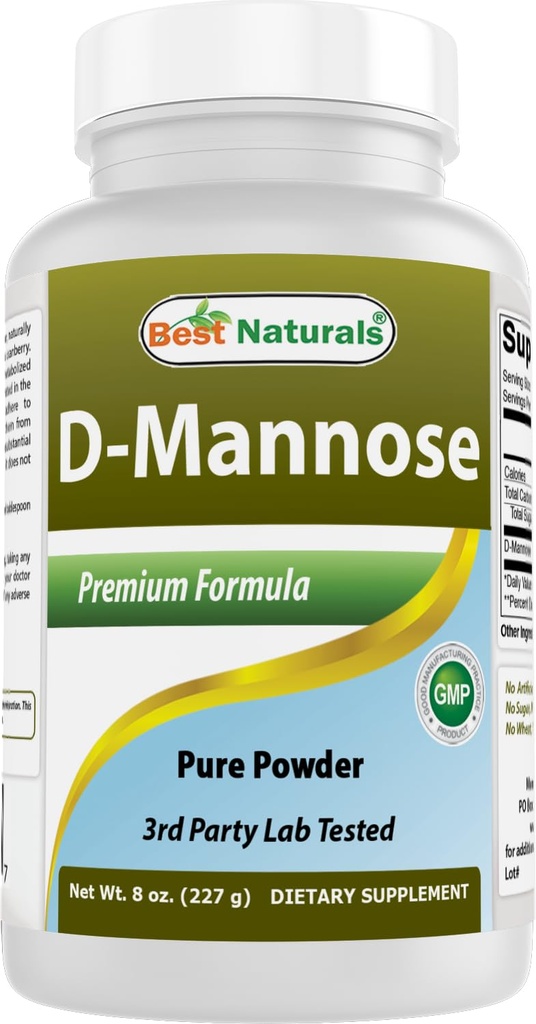 Bästa naturliga D-Mannose Pure Powder - Urinary Tract Cleanse Supplement - 8 OZ