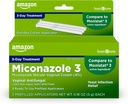 Grundläggande vård Miconazole Nitrate Vaginal Cream (4 procent), 3-dagars Yeast Infection Behandling för kvinnor, 0,18 ounce - 3 räkning (Pack av 1)