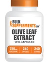 BulkSupplements.com Olive Leaf Extract Capsules - Olive Leaf Supplement, Olive Leaf Capsules - Immune Support, Gluten Free, 1 Capsule per Servering, 240 Veg Capsules (Pack of 1)