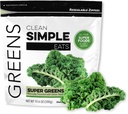 Clean Simple Eats Super Greens Powder, naturligt smaksatt gröna pulver med Chlorella, Spirulina, Superfoods & Prebiotic Fiber, inga artificiella ingredienser, Gluten Free, Classic Greens smak, 30 Srvgs