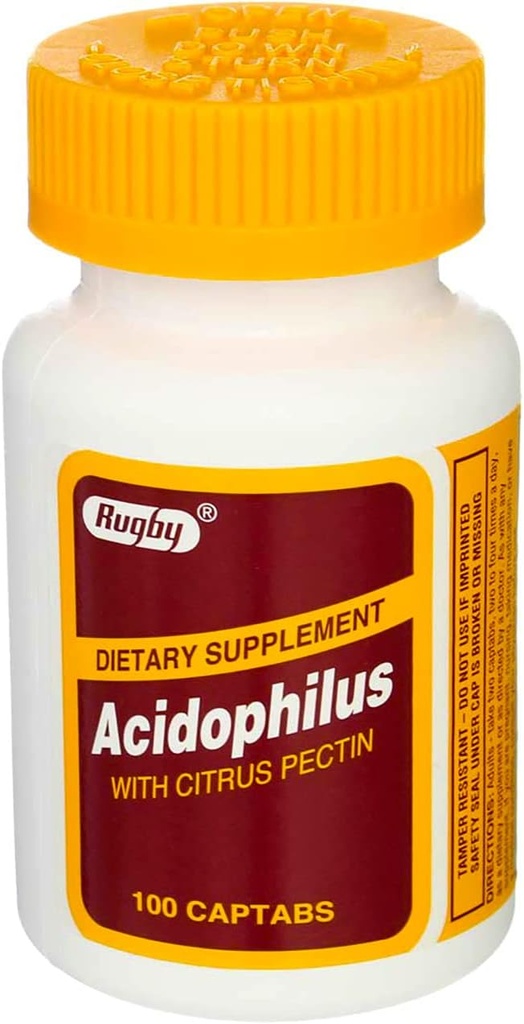 Rugby Acidophilus Extra Strength w / L-sporogenes 100 Captabs av Rugby