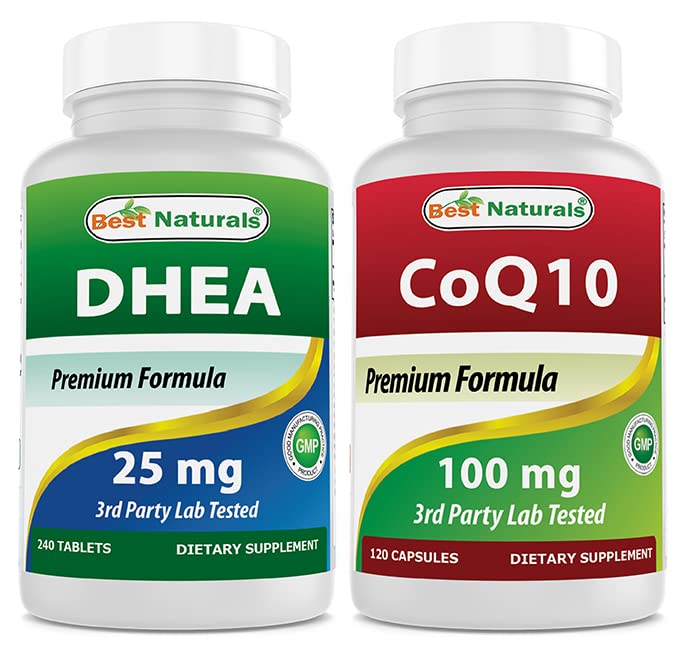 Bästa naturliga DHEA 100mg & COQ10 100 mg