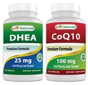 Bästa naturliga DHEA 100mg & COQ10 100 mg