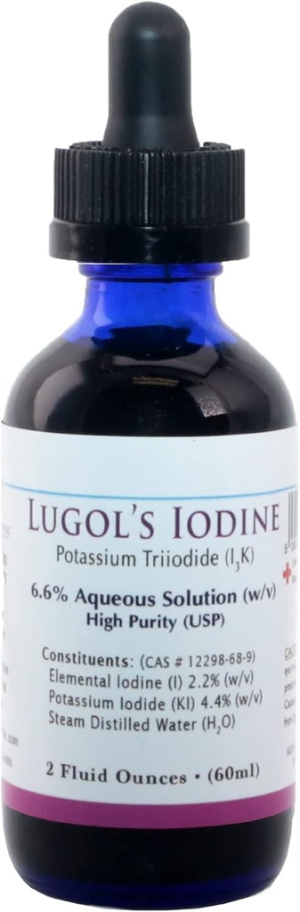 Lugols jod (Potassium triiodide 6,6%) USP 2 Oz