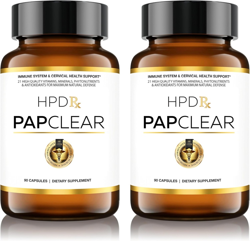 PAPCLEAR Fysiker formulerad | All Natural Immune Support Supplement | Avancerad kraftfull immunitetsbooster | 21 Vitaminer och näringsämnen med organisk Shiitake Mushroom & Lycopene | 90 kapslar | Förpackning med 2