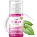 Phyto Estrogen Cream för kvinnor med Wild Yam | Plant Based Hot Flash, Menopause & Menstrual Cycle Support | Black Cohosh, Dong Quai, Red Clover | 96 Topical Servings | 4oz Pump | Vegan, Paraben-Free