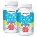 15mg L Methylfolate (5-MTHF) - Aktiv folsyra berikad med vitamin B6 och B12-60 Vegetariska kapslar - Non-GMO, Gluten-Free