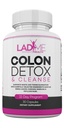Rena Colon Cleanse & Detox 15 Day Program - Herbal Laxative Constipation Relief med Psyllium Husk, Cascara Sagrada & Senna Leaves - Special Women Intestinal Cleanser av Ladyme - 30 kapslar