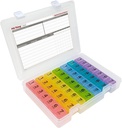 7 Times a Day Weekly Pill Box Organizer Case, Secure 7X Pillbox med Medication Schedule, Inkluderar Premium Lifetime-prenumeration på Medisafe App (7 Time-a-Day)