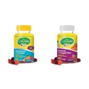Culturelle Kids Probiotic Gummies för Ålder 2 + - Peach-Orange & Mixed Berry Flavors & Daily Probiotic för barn + Veggie Fiber Gummies (åldrar 3 +) - 60 greve - Digestive