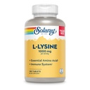 SOLARAY L-Lysin, Free-Form 1000 mg, Essential Amino Acid Immune Support Supplement med vitamin C 1000 mg och Zink 25 mg, Värdestorlek, Lab Verified, 60-dagars garanti, 60 portioner, 180 tabletter