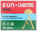 SUN CHLORELLA - Chlorella Supplement, Vitaminriked och Veganvänliga tabletter (200 Mg - 300 ct)